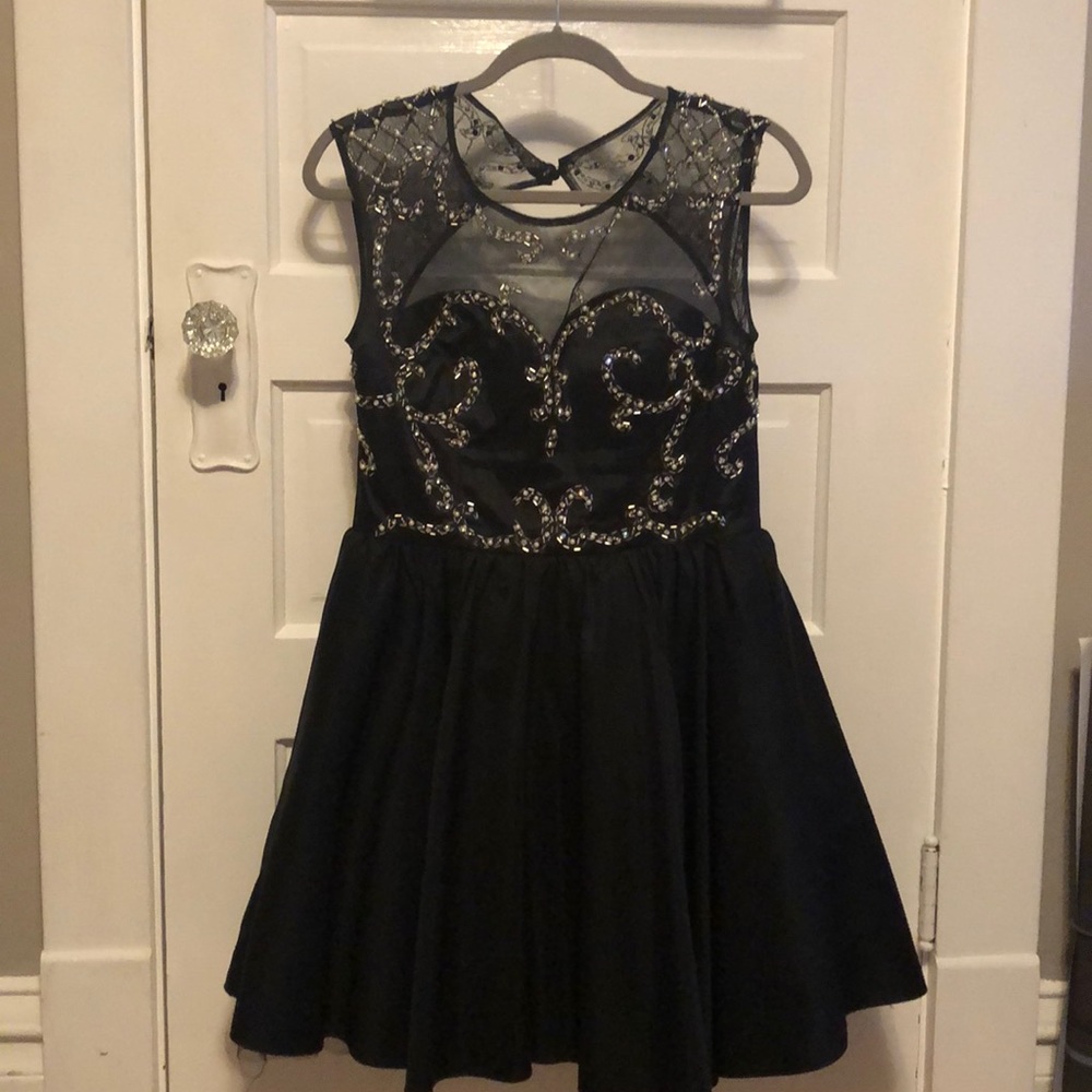 Black short prom dress (ModCloth - ChiChi London)